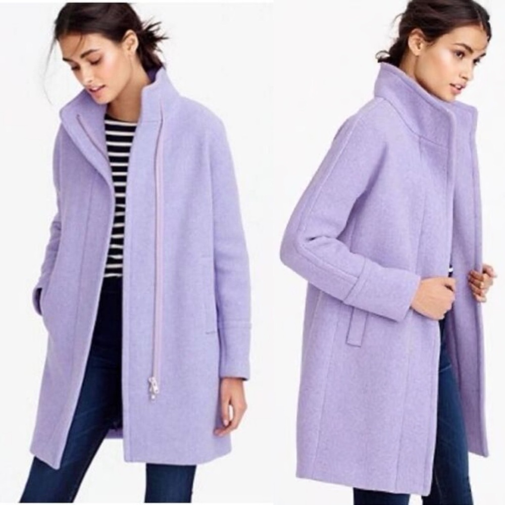 J.Crew Stadium Cocoon Peacoat Lilac